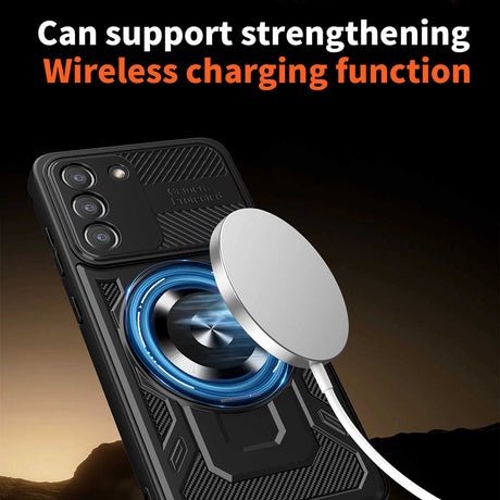 Husa de protectie Techsuit RuggedCam compatibil cu Samsung Galaxy S21 FE 5G, Albastru