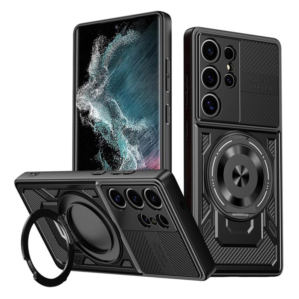 Husa pentru Samsung Galaxy S22 Ultra 5G - Techsuit RuggedCam - Black