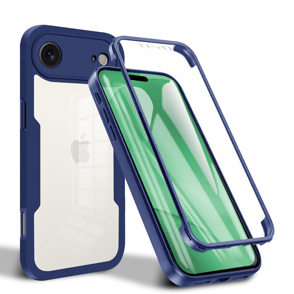 Folie de protectie Techsuit ColorVerse 360 Series + compatibil cu iPhone 17 Air, Albastru