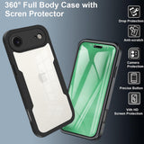 Folie de protectie Techsuit ColorVerse 360 Series + compatibil cu iPhone 17 Air, Albastru