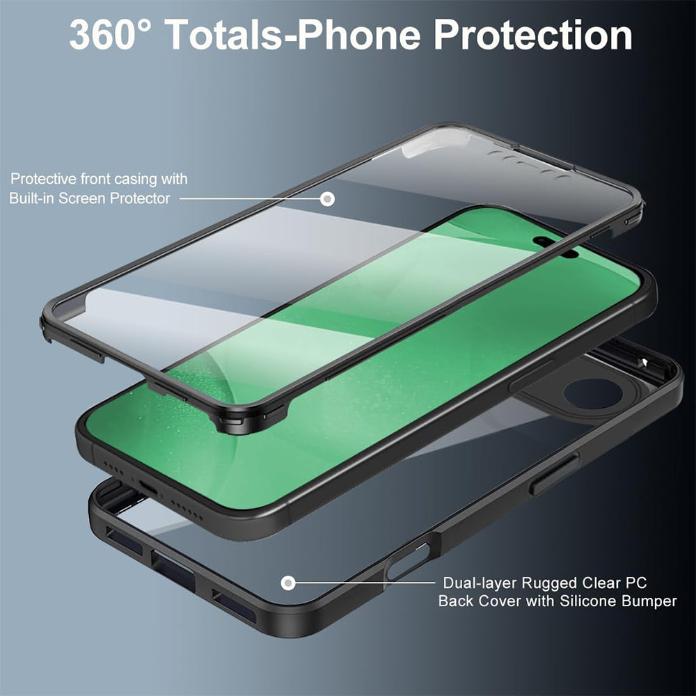 Folie de protectie Techsuit ColorVerse 360 Series + compatibil cu iPhone 17 Air, Albastru