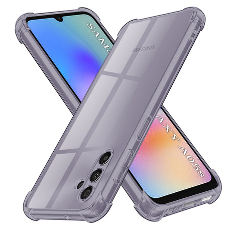 Husa de protectie Techsuit Shockproof Clear Silicone compatibil cu Samsung Galaxy A05s, Negru Fumuriu