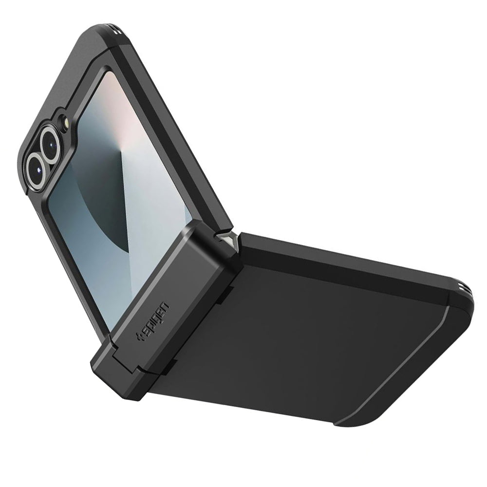 Husa de protectie Spigen Tough Armor Pro MagSafe (ACS09807) compatibil cu Samsung Galaxy Z Flip6 / Flip7 FE, Negru