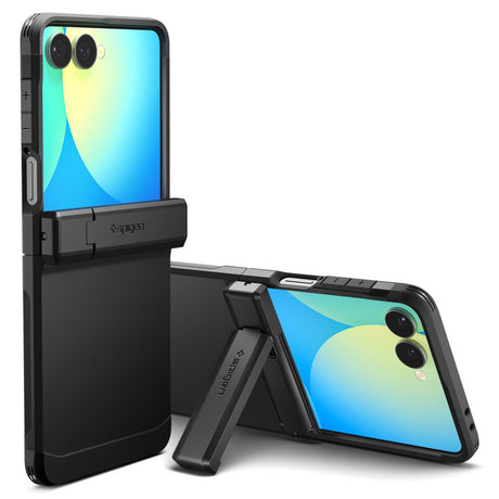 Husa de protectie Spigen Tough Armor Pro MagSafe (ACS09561) compatibil cu Samsung Galaxy Z Flip7, Negru