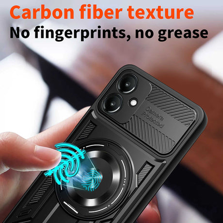 Husa de protectie Techsuit RuggedCam compatibil cu Samsung Galaxy A06, Negru