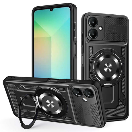 Husa de protectie Techsuit RuggedCam compatibil cu Samsung Galaxy A06, Negru