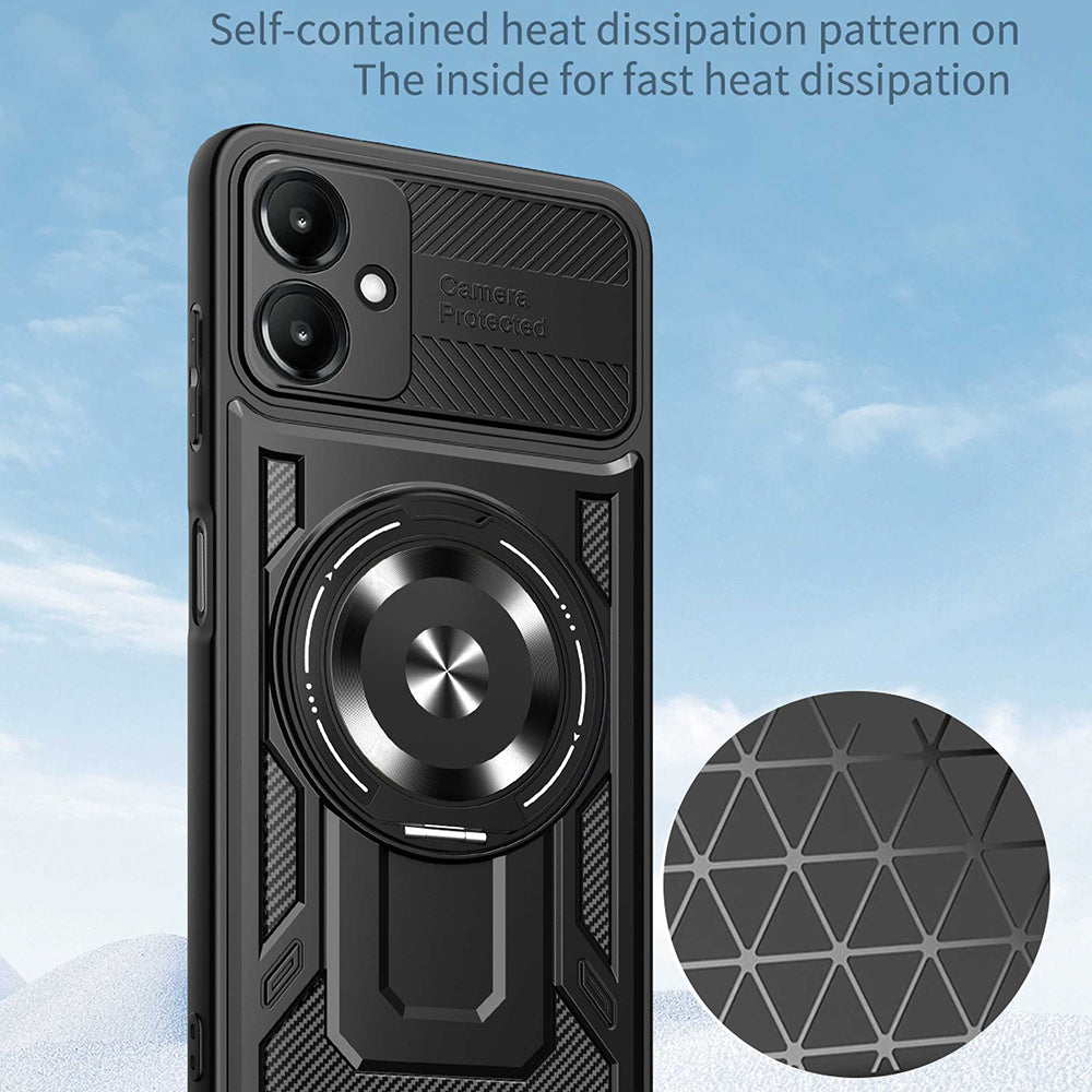 Husa de protectie Techsuit RuggedCam compatibil cu Samsung Galaxy A06, Gri