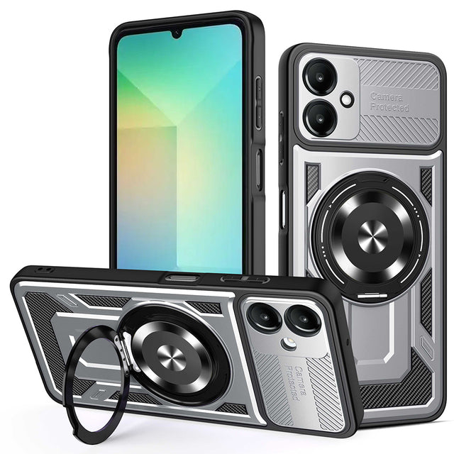 Husa de protectie Techsuit RuggedCam compatibil cu Samsung Galaxy A06, Gri