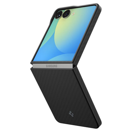 Husa de protectie Spigen Air Skin (ACS09564) compatibil cu Samsung Galaxy Z Flip7, Aramid Black