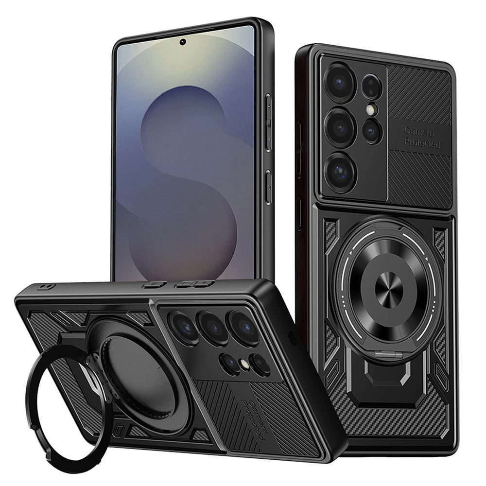Husa de protectie Techsuit RuggedCam compatibil cu Samsung Galaxy S25 Ultra, Negru