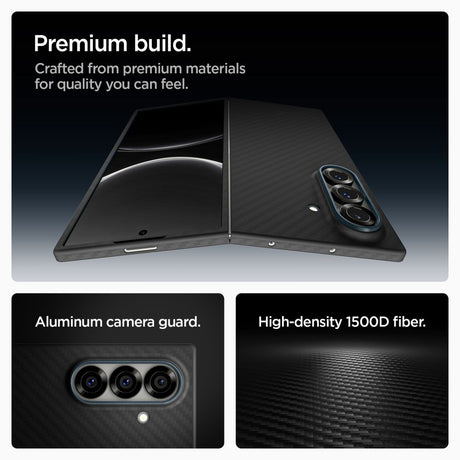 Husa de protectie Spigen Air Skin (ACS09555) compatibil cu Samsung Galaxy Z Fold7, Aramid Black