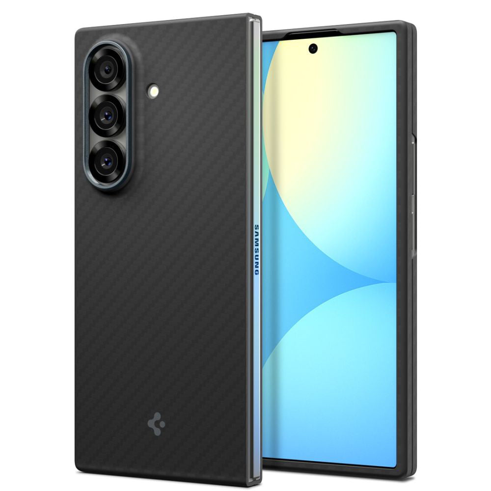 Husa de protectie Spigen Air Skin (ACS09555) compatibil cu Samsung Galaxy Z Fold7, Aramid Black