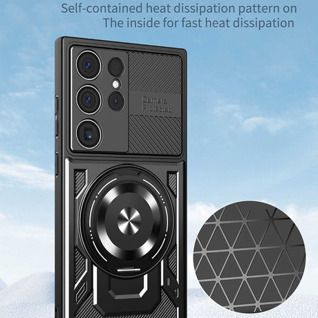 Husa de protectie Techsuit RuggedCam compatibil cu Samsung Galaxy S25 Ultra, Gri