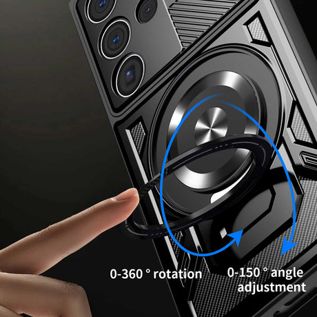 Husa de protectie Techsuit RuggedCam compatibil cu Samsung Galaxy S25 Ultra, Gri