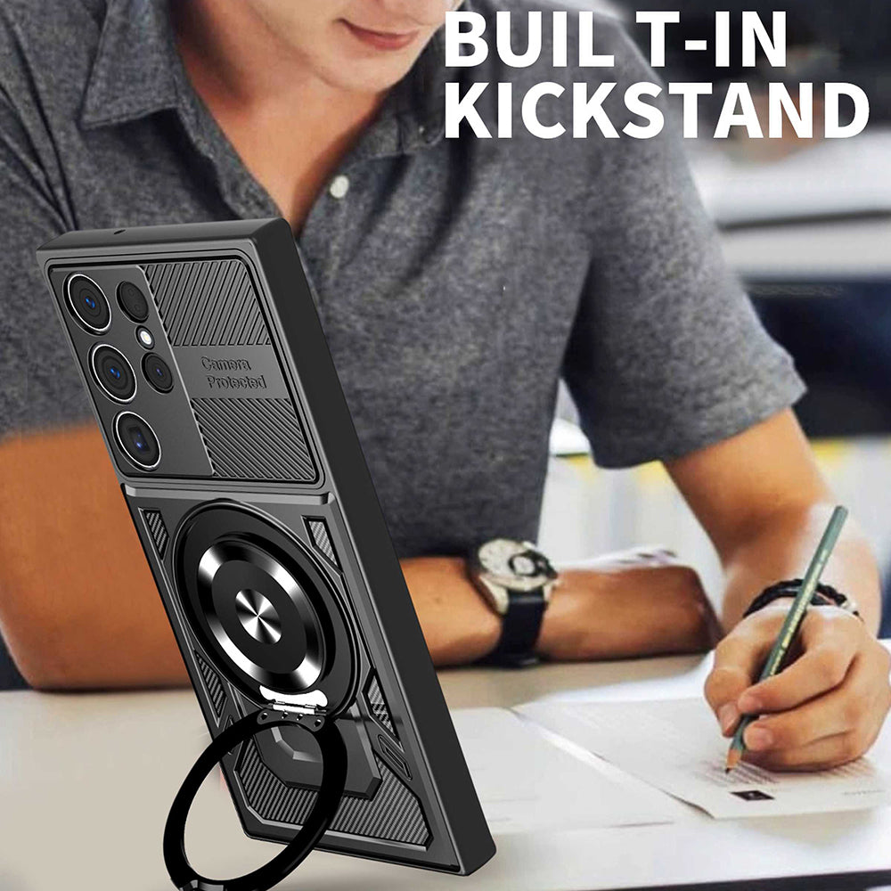 Husa de protectie Techsuit RuggedCam compatibil cu Samsung Galaxy S25 Ultra, Gri
