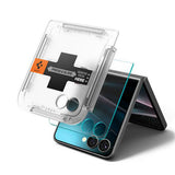 Folie de protectie Spigen Glas.tR EZ-FIT HD (AGL09586) compatibil cu Samsung Galaxy Z Flip7, Transparent