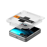 Folie de protectie Spigen Glas.tR EZ-FIT HD (AGL09586) compatibil cu Samsung Galaxy Z Flip7, Transparent