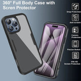 Folie de protectie Techsuit ColorVerse 360 Series + compatibil cu iPhone 17 Pro Max, Roz