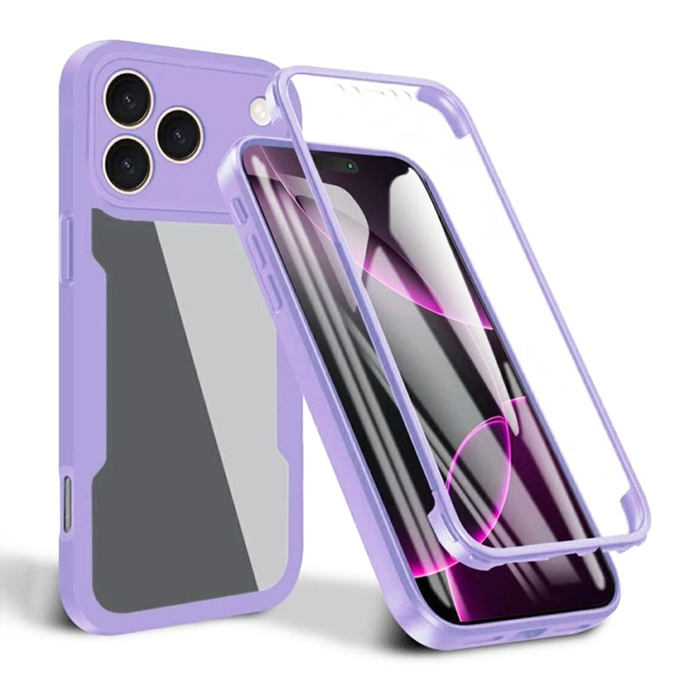 Folie de protectie Techsuit ColorVerse 360 Series + compatibil cu iPhone 17 Pro, Mov