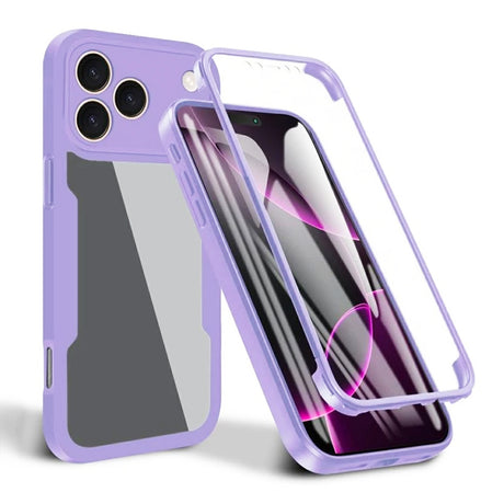 Folie de protectie Techsuit ColorVerse 360 Series + compatibil cu iPhone 17 Pro, Mov