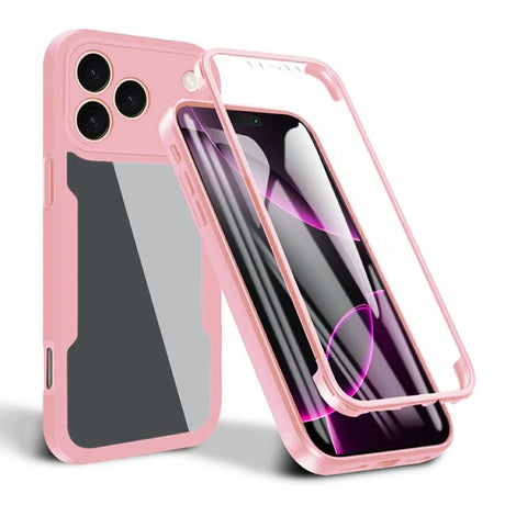 Folie de protectie Techsuit ColorVerse 360 Series + compatibil cu iPhone 17 Pro, Roz