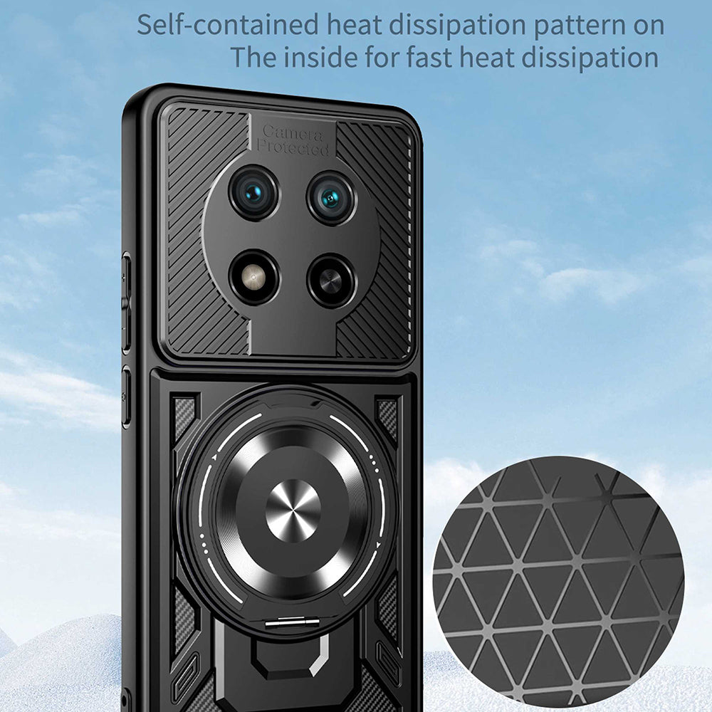 Husa de protectie Techsuit RuggedCam compatibil cu Honor Magic7 Lite / X9c, Gri