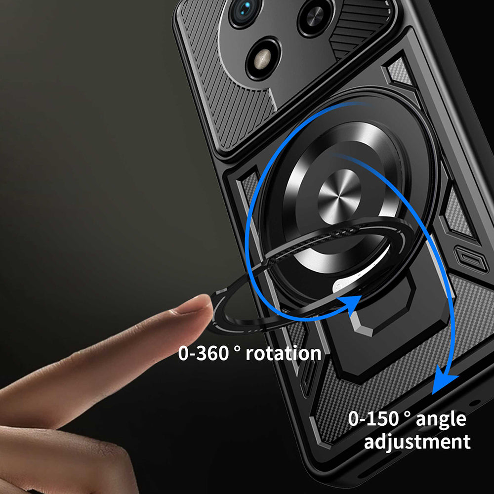 Husa de protectie Techsuit RuggedCam compatibil cu Honor Magic7 Lite / X9c, Gri