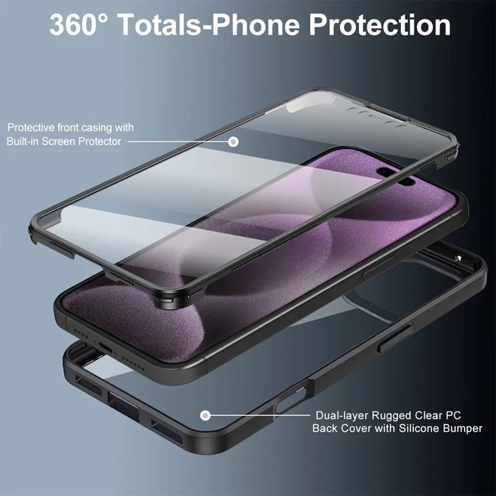 Folie de protectie Techsuit ColorVerse 360 Series + compatibil cu iPhone 17, Mov