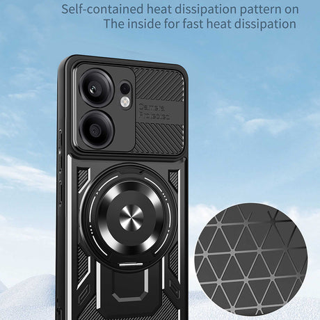 Husa de protectie Techsuit RuggedCam compatibil cu Oppo Reno13 F 4G / Reno13 F 5G / Reno13 FS 5G, Negru