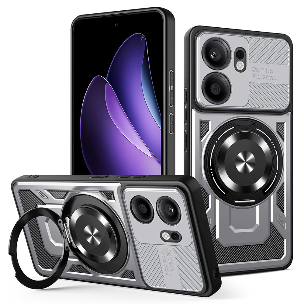 Husa de protectie Techsuit RuggedCam compatibil cu Oppo Reno13 F 4G / Reno13 F 5G / Reno13 FS 5G, Gri