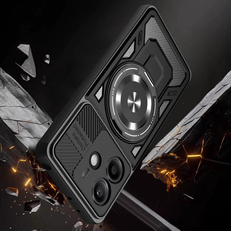 Husa de protectie Techsuit RuggedCam compatibil cu Xiaomi Redmi Note 14 5G, Mov