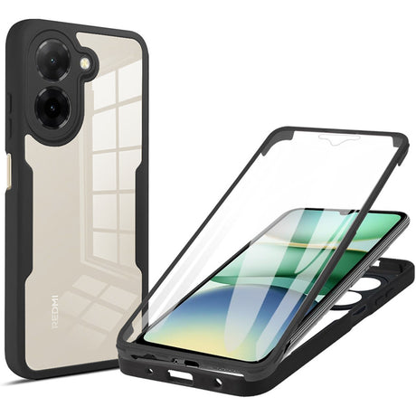 Folie de protectie Techsuit ColorVerse 360 Series + compatibil cu Xiaomi Redmi A5 4G (Regional), Negru
