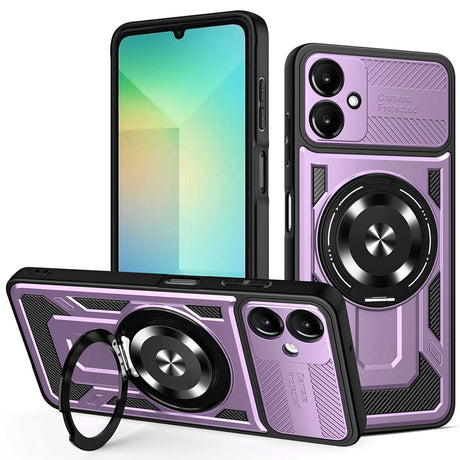 Husa de protectie Techsuit RuggedCam compatibil cu Samsung Galaxy A06, Mov