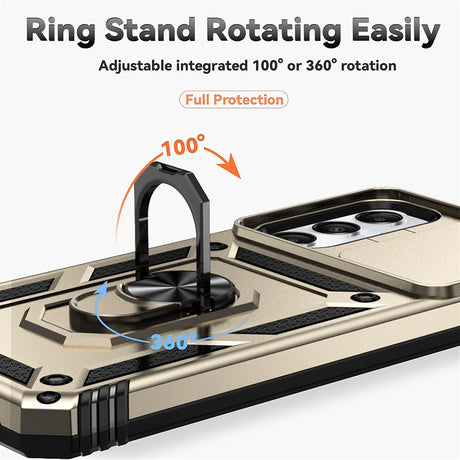 Husa de protectie Techsuit CamShield Series compatibil cu Samsung Galaxy S25 Ultra, Auriu