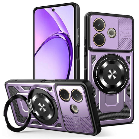 Husa de protectie Techsuit RuggedCam compatibil cu Oppo A5 Pro 4G / A5 Pro 5G, Mov