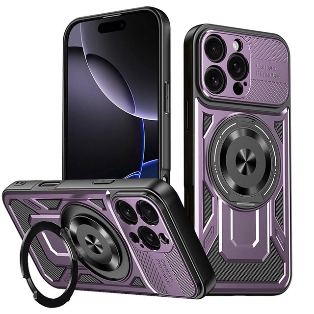 Husa de protectie Techsuit RuggedCam compatibil cu iPhone 16 Pro Max, Mov