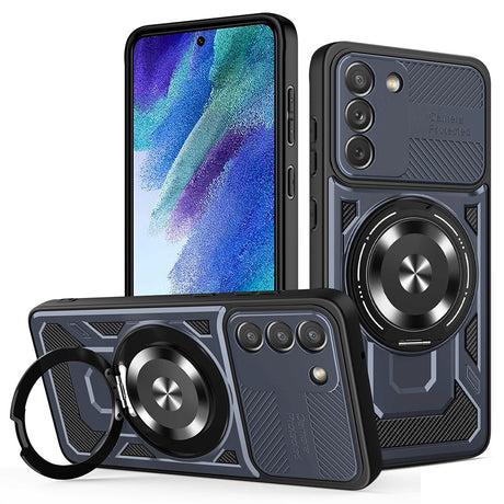 Husa de protectie Techsuit RuggedCam compatibil cu Samsung Galaxy S21 FE 5G, Albastru