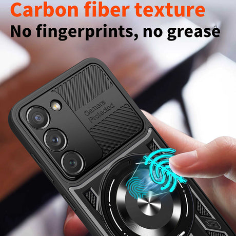 Husa de protectie Techsuit RuggedCam compatibil cu Samsung Galaxy S23, Albastru