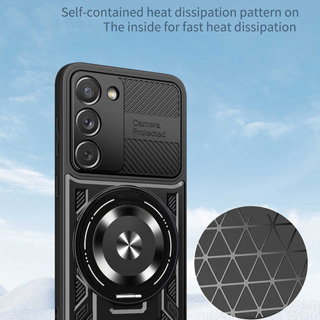 Husa de protectie Techsuit RuggedCam compatibil cu Samsung Galaxy S23, Albastru