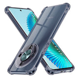 Husa de protectie Techsuit Shockproof Clear Silicone compatibil cu Honor Magic6 Lite, Negru Fumuriu