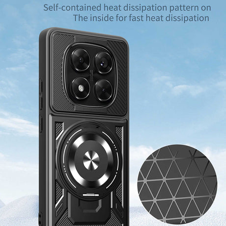 Husa de protectie Techsuit RuggedCam compatibil cu Xiaomi Redmi Note 14 Pro 5G / Note 14 Pro+ 5G / Poco X7, Albastru