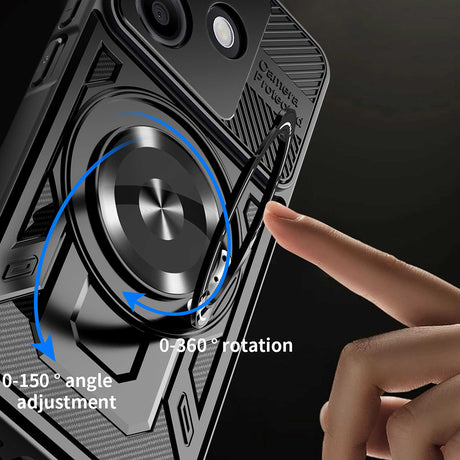 Husa de protectie Techsuit RuggedCam compatibil cu Oppo A5 Pro 4G / A5 Pro 5G, Albastru