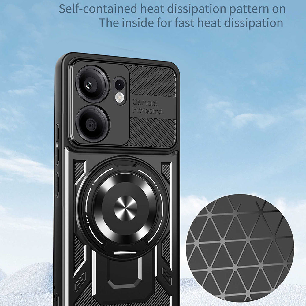 Husa de protectie Techsuit RuggedCam compatibil cu Oppo Reno13 F 4G / Reno13 F 5G / Reno13 FS 5G, Albastru