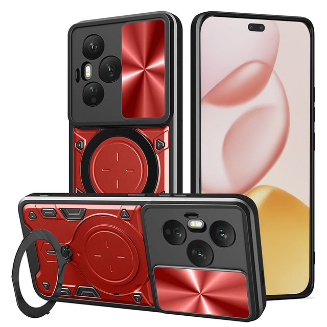 Husa de protectie Techsuit CamGuard Pro compatibil cu Honor 400 Pro, Rosu