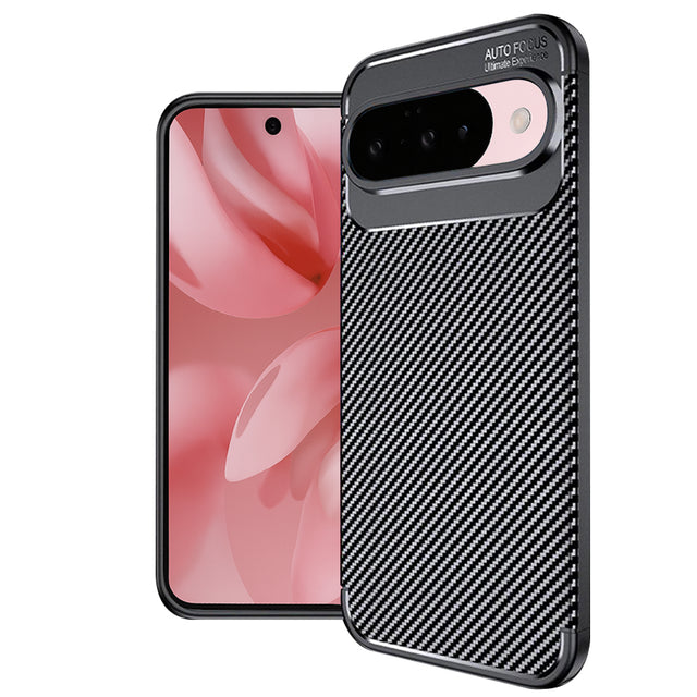 Husa de protectie Techsuit CarbonFiber compatibil cu Google Pixel 10 / 10 Pro, Negru