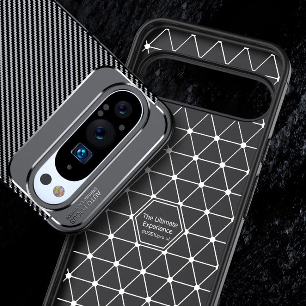 Husa de protectie Techsuit CarbonFiber compatibil cu Google Pixel 10 / 10 Pro, Negru
