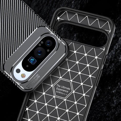 Husa de protectie Techsuit CarbonFiber compatibil cu Google Pixel 10 / 10 Pro, Negru