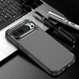 Husa de protectie Techsuit CarbonFiber compatibil cu Google Pixel 10 Pro XL, Negru