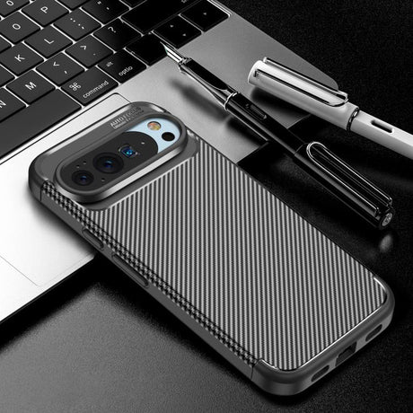 Husa de protectie Techsuit CarbonFiber compatibil cu Google Pixel 10 Pro XL, Negru