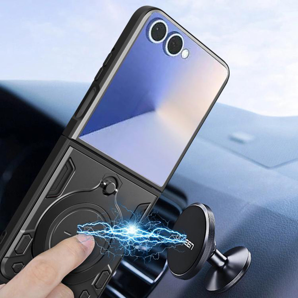 Husa de protectie Techsuit CamGuard Pro compatibil cu Samsung Galaxy Z Flip7, Rosu